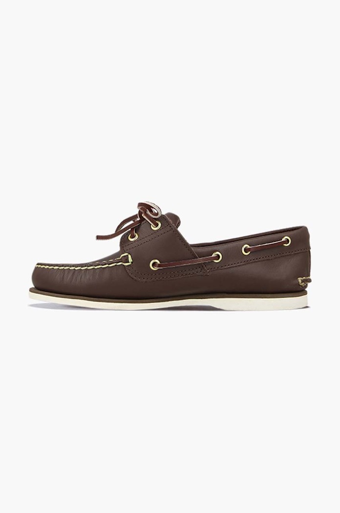 Obuwie Timberland mokasyny skórzane Classic Boat 74035 brązowy