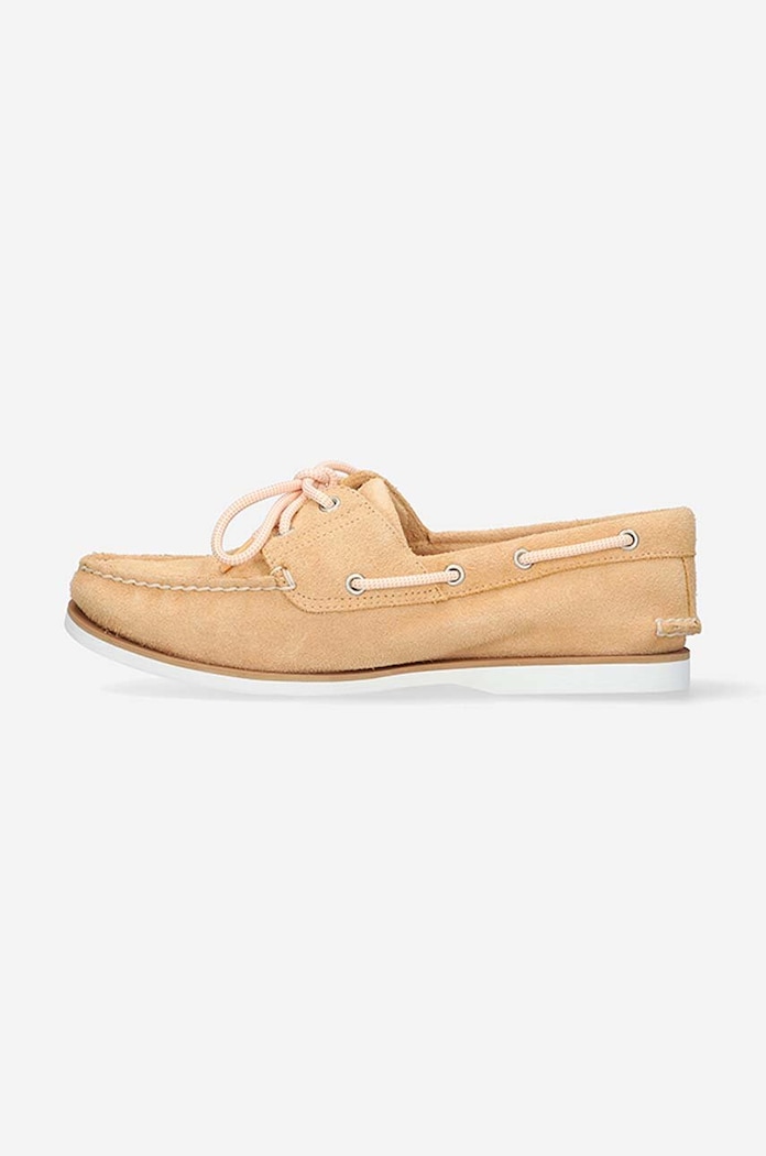 Obuwie Timberland mokasyny zamszowe Classic Boat 2 Eye A2A79 beżowy