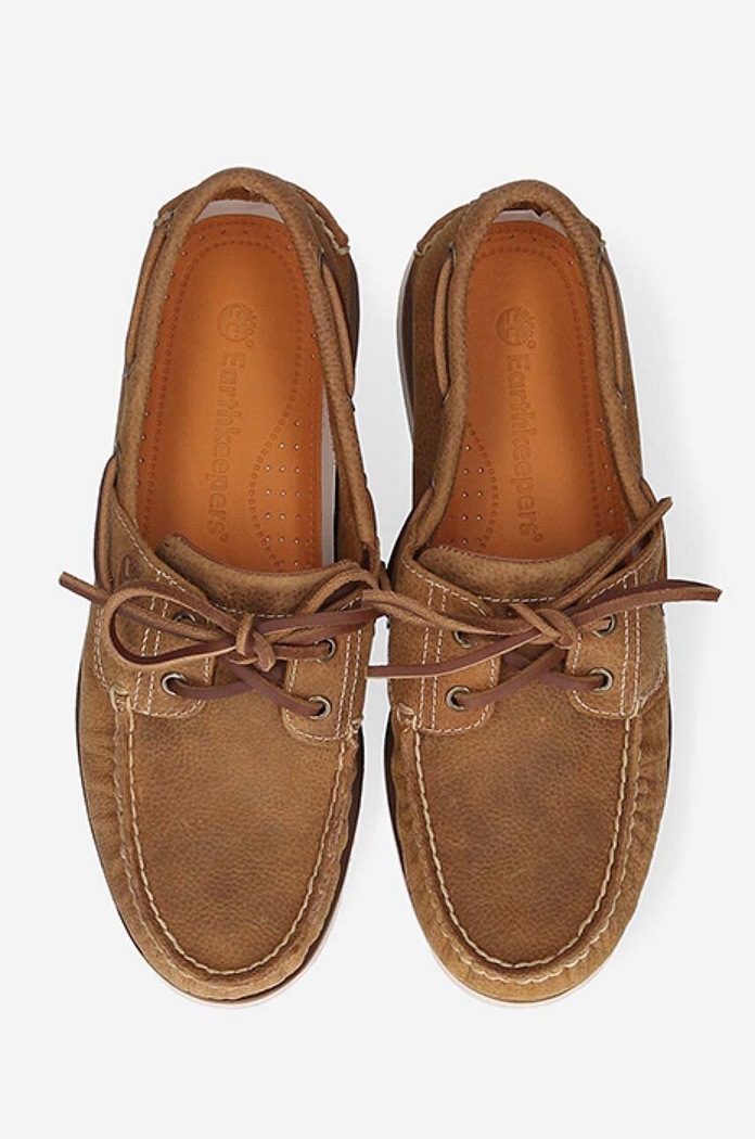 Mokasyny skórzane Classic Boat EK+2 EYE Timberland A5M1Z brązowy