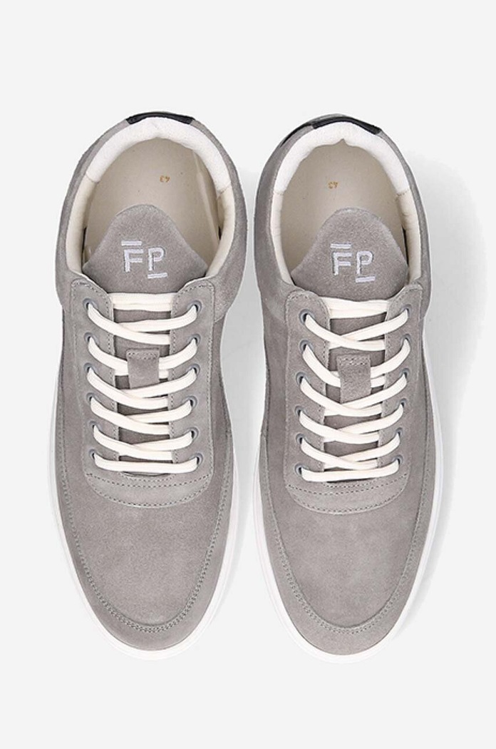 Σουέτ sneakers Filling Pieces γκρί 25122791002