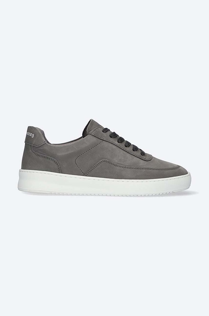 Σουέτ sneakers Filling Pieces φλατ γκρί 39922842002