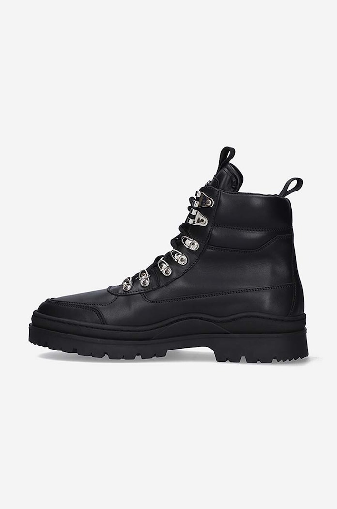 Παπούτσια Δερμάτινα workers Filling Pieces 63322901861 μαύρο