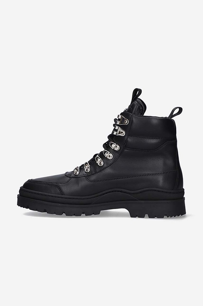 Παπούτσια Δερμάτινα workers Filling Pieces 63322901861 μαύρο