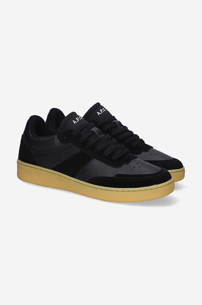 A.P.C. leather sneakers Plain PUAAW-M56112 WHITE PUAAW.M56112 black