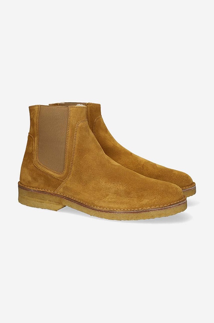 Велурени боти челси A.P.C. Boots Theodore PXBSK-H54252 CARAMEL PXBSK.H54252 кафяв