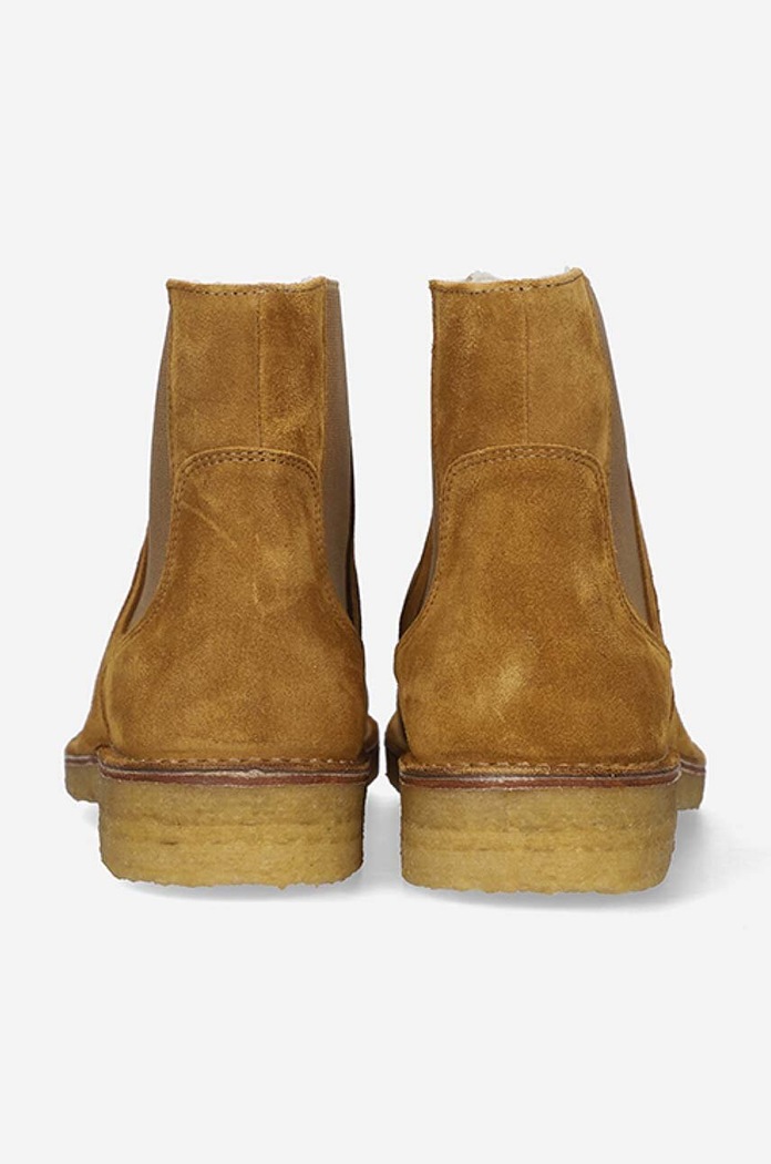 Велурени боти челси A.P.C. Boots Theodore PXBSK-H54252 CARAMEL PXBSK.H54252