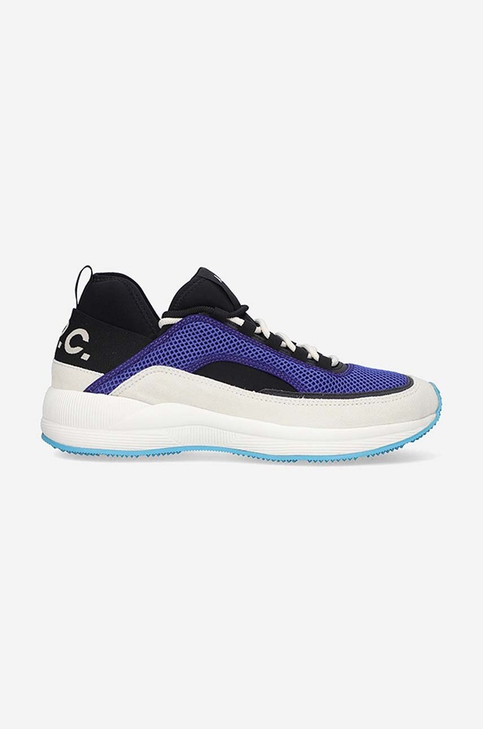Sneakers A.P.C. Run Around δέρμα σαμουά σκούρο μπλε PXBSO.M56084