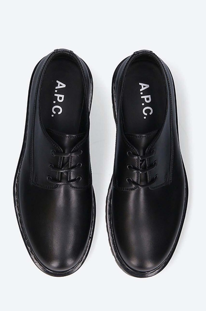 A.P.C. leather shoes Derbies Ambre black PXBAA.H53203