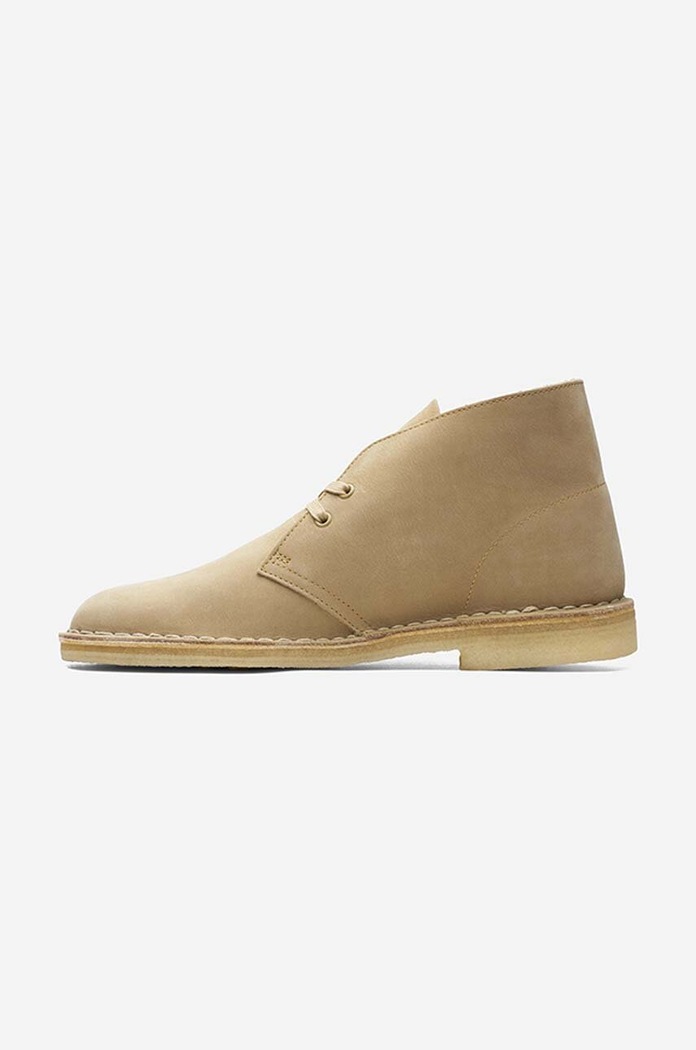Încălțăminte Clarks Originals pantofi de piele întoarsă Originals Desert 26165802 bej