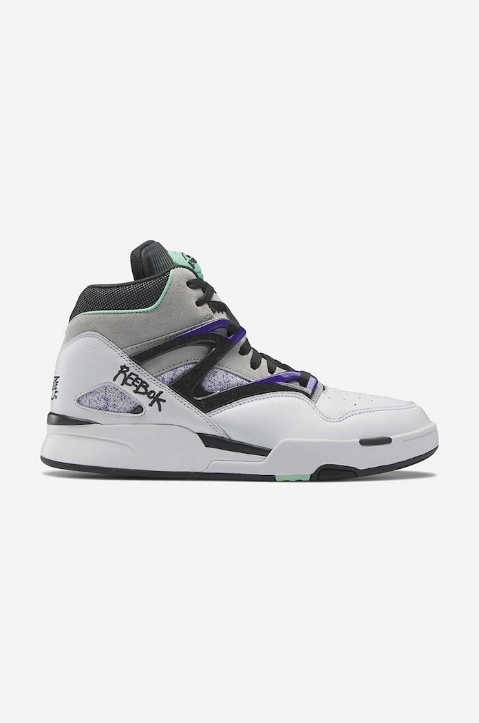 Reebok sneakers Pump Omni Zone II pelle fiore bianco HR0110