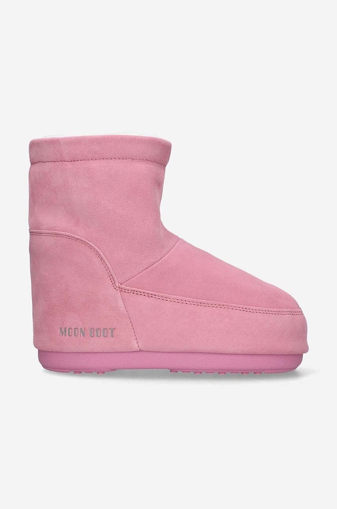 Moon Boot Śniegowce zamszowe Icon Low 14094000 różowy 14094000