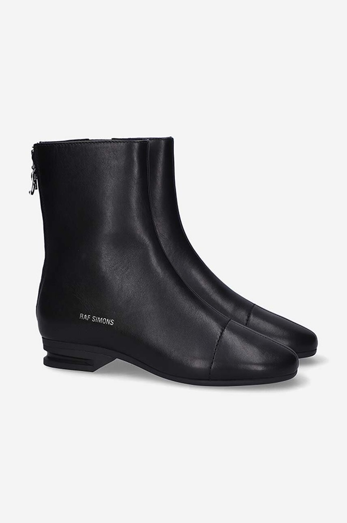 Raf Simons leather ankle boots 2001 HR790006L.0003 black
