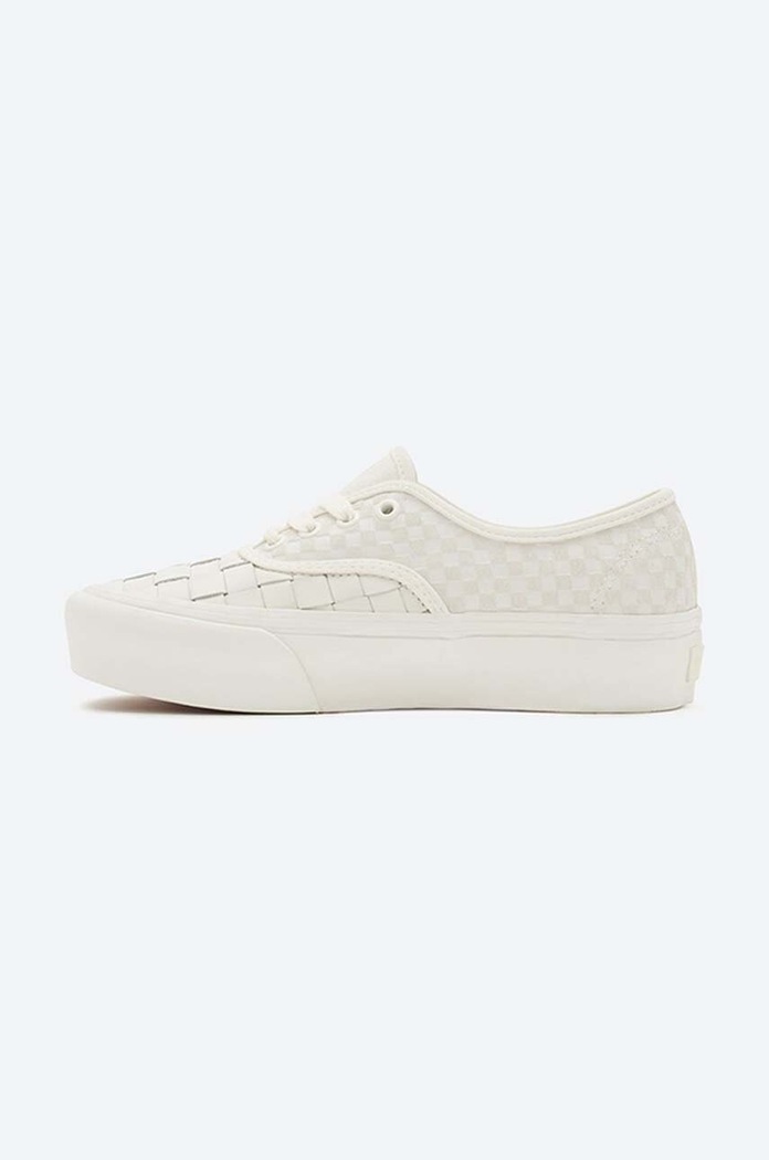 Shoes Vans leather plimsolls Authentic Platform VN0A5KXA9GY white