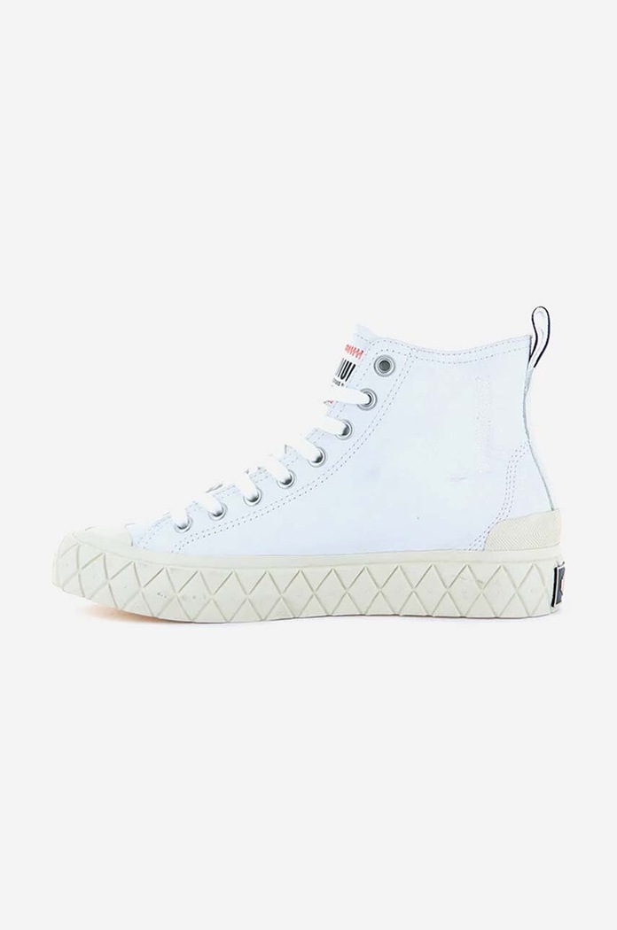 Obuwie Palladium trampki skórzane Palla Ace Mid Leather UL 77174.100.M biały