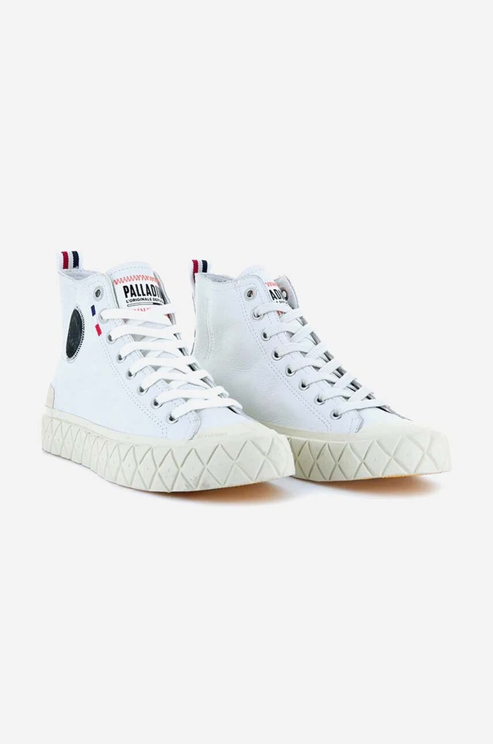 Palladium trampki skórzane Palla Ace Mid Leather UL biały 77174.100.M