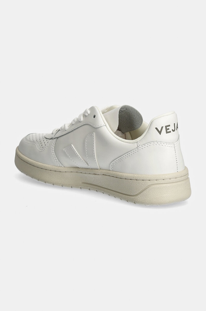 Παπούτσια Δερμάτινα sneakers Veja V-10 Leather VX0201270A λευκό