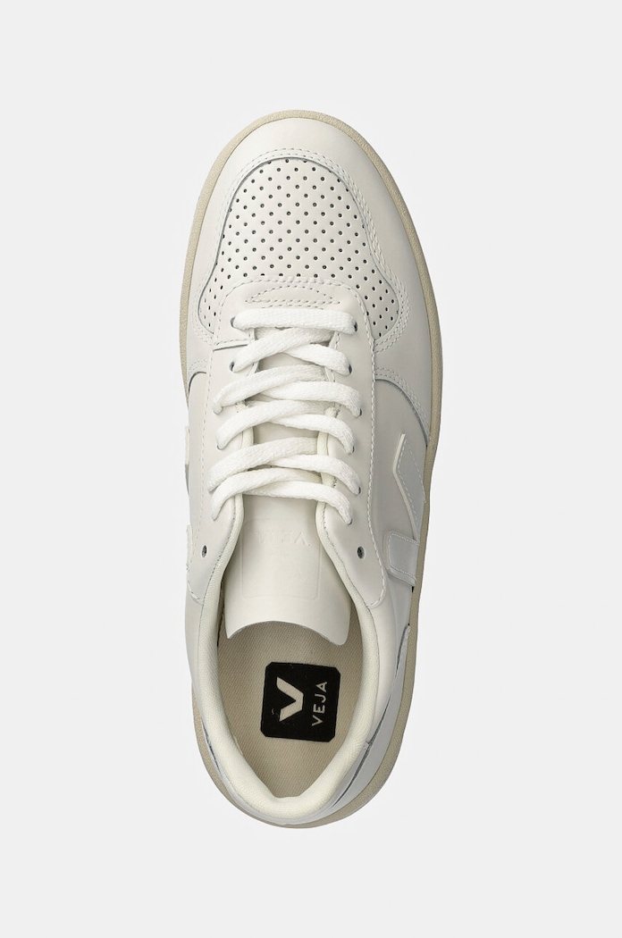 Δερμάτινα sneakers Veja V-10 Leather λευκό VX0201270A