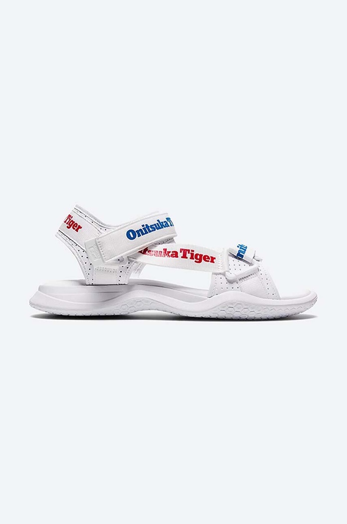 Onitsuka Tiger sandals Ohbori Strap faux grain leather white 1183B305