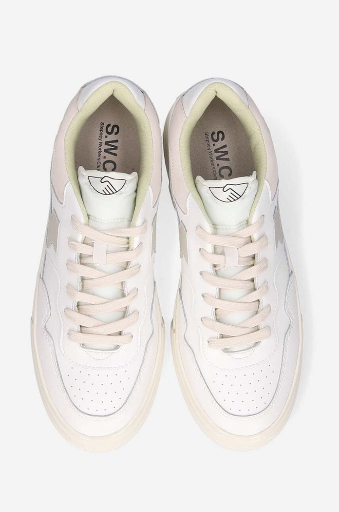 Δερμάτινα sneakers S.W.C Pearl S-Strike Leather λευκό YA09500