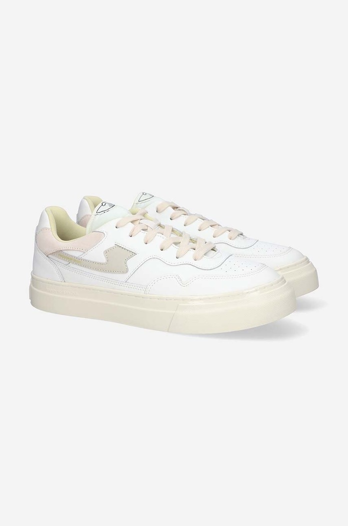 Δερμάτινα sneakers S.W.C Pearl S-Strike Leather YA09500 λευκό