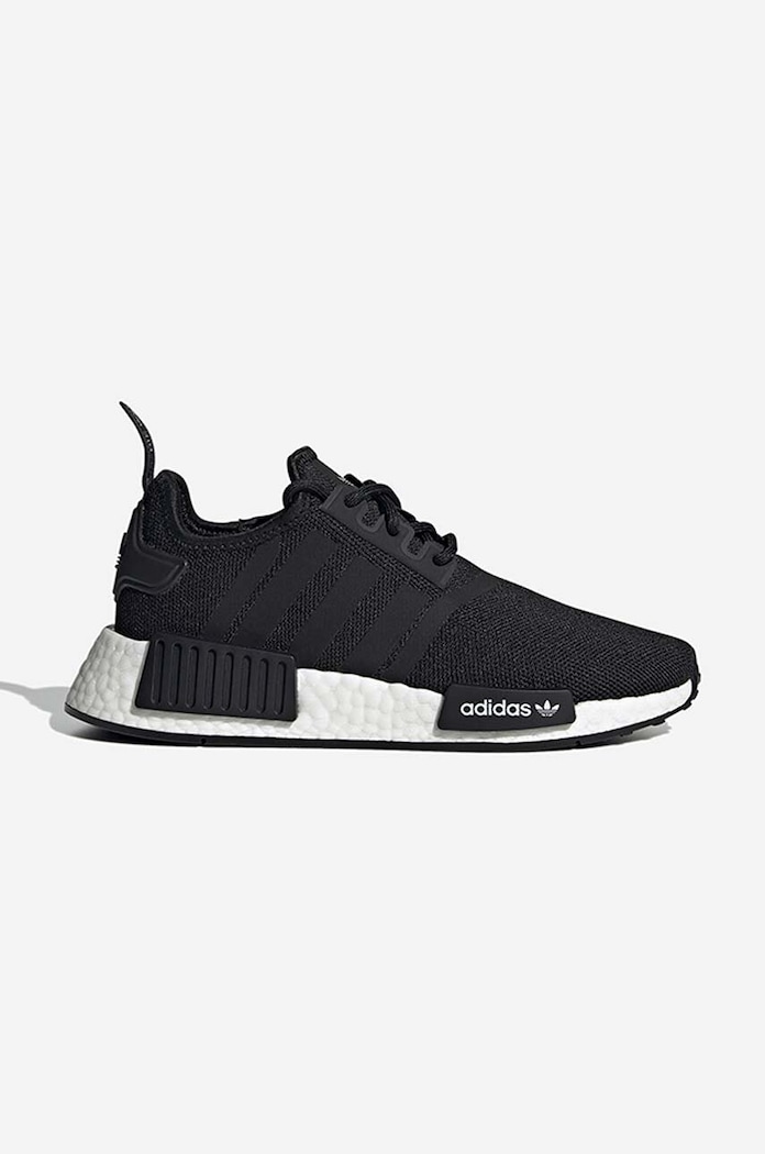 adidas NMD R1 Refined Core Black Cloud White (GS) textile black H02333
