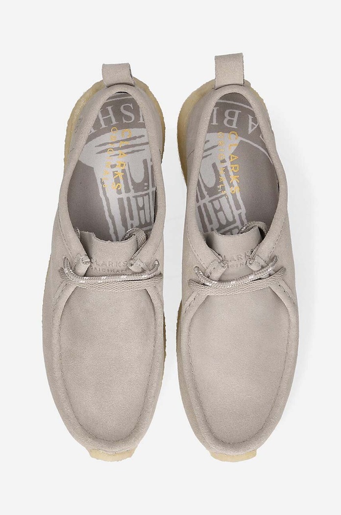 Обувки Clarks Originals Половинки обувки от велур Clarks x Ronnie Fieg Rossendale 26170225 сив