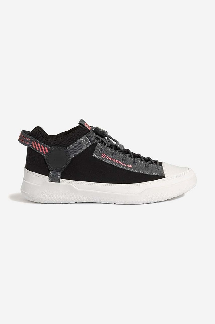 Σουέτ sneakers CAT Footwear Hex Utility P111176 φλατ μαύρο P111176