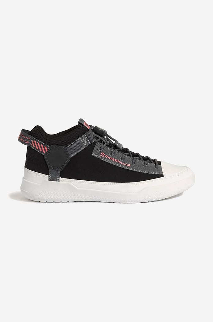 Σουέτ sneakers CAT Footwear Hex Utility P111176 φλατ μαύρο P111176