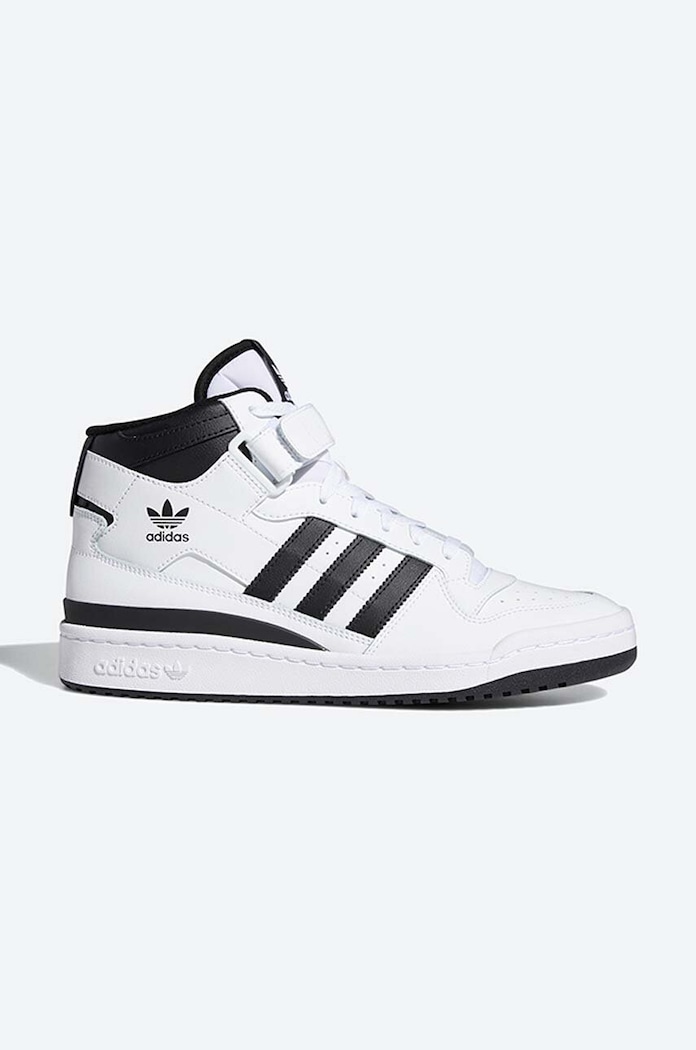 Кожаные кроссовки adidas Originals Forum Mid плоская белый FY7939