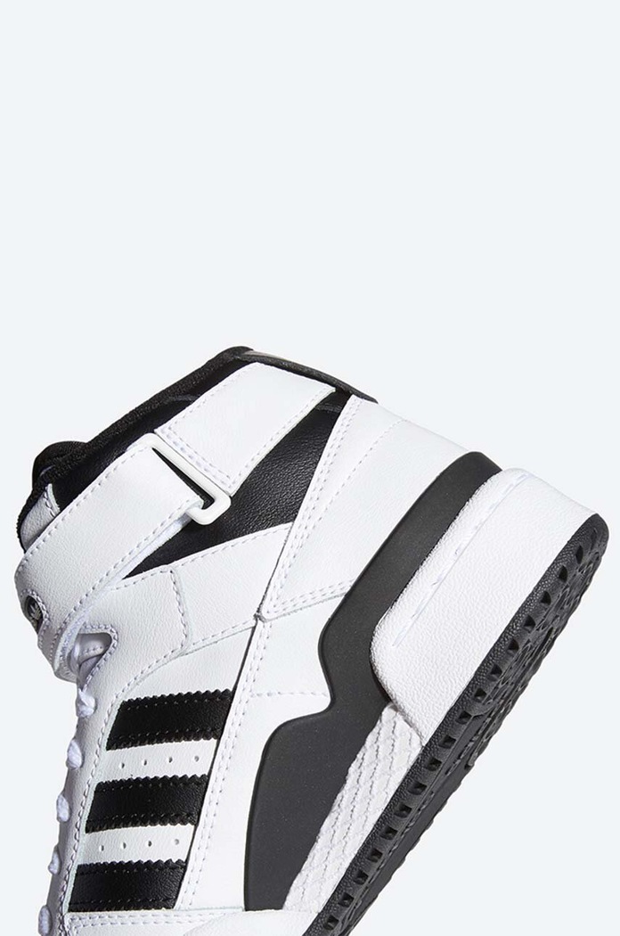 adidas Originals sneakers din piele Forum Mid J FZ2083 alb