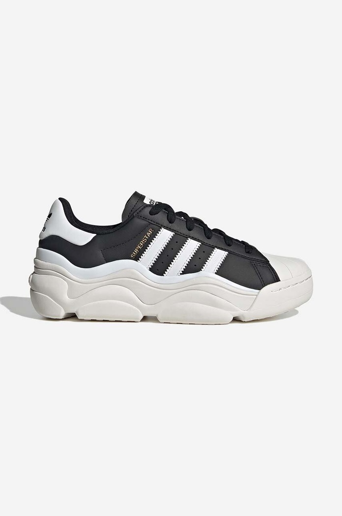 adidas leather sneakers Superstar Millencon flat black HQ9019