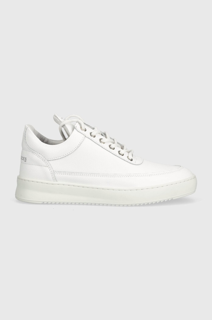 Δερμάτινα sneakers Filling Pieces φλατ λευκό 25127541855