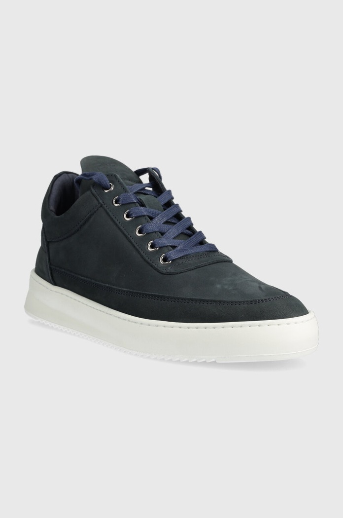 Σουέτ sneakers Filling Pieces 25122842001 σκούρο μπλε AA00