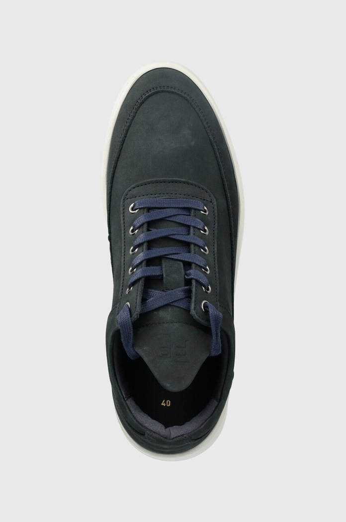 Σουέτ sneakers Filling Pieces σκούρο μπλε 25122842001