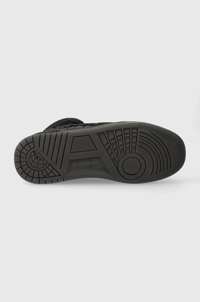 Δερμάτινα sneakers MISBHV Court 3022BW409 μαύρο