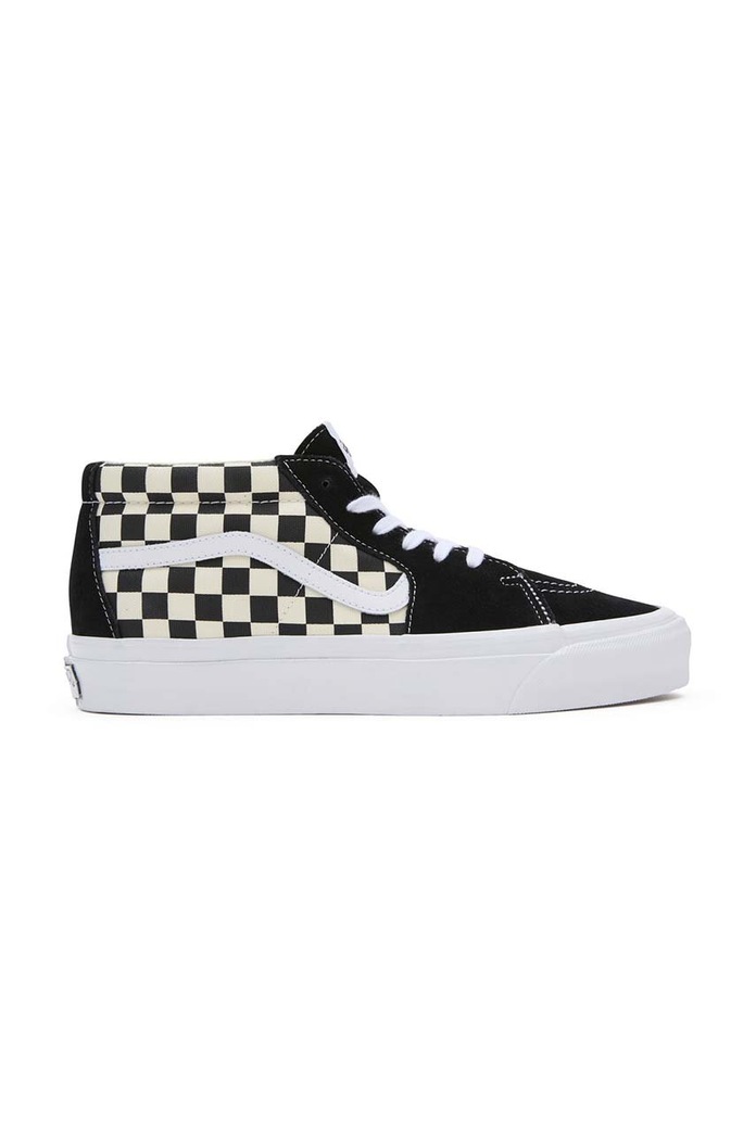 Високи кецове Vans Premium Standards Sk8-Mid Reissue 83 велур черен VN000CQQ2BO1