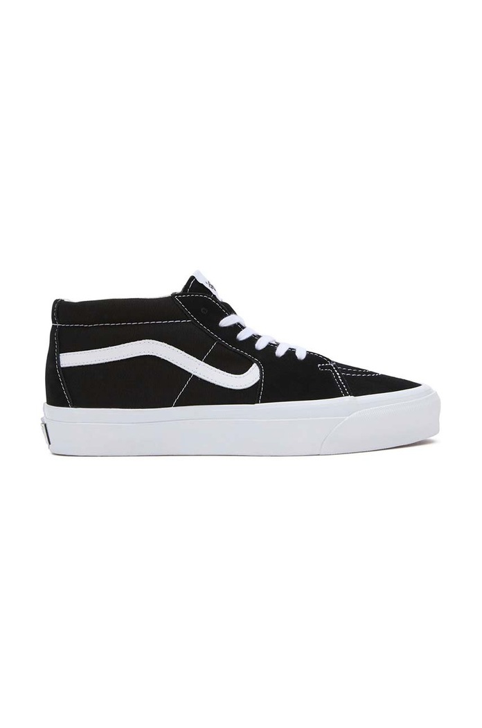 Vans sportcipő Premium Standards Sk8-Mid Reissue 83 velúr bőr fekete VN000CQQBA21