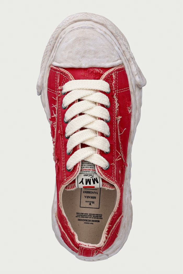 Maison MIHARA YASUHIRO Peterson 23 πάνινα sneakers χαμηλά κόκκινο A16FW723