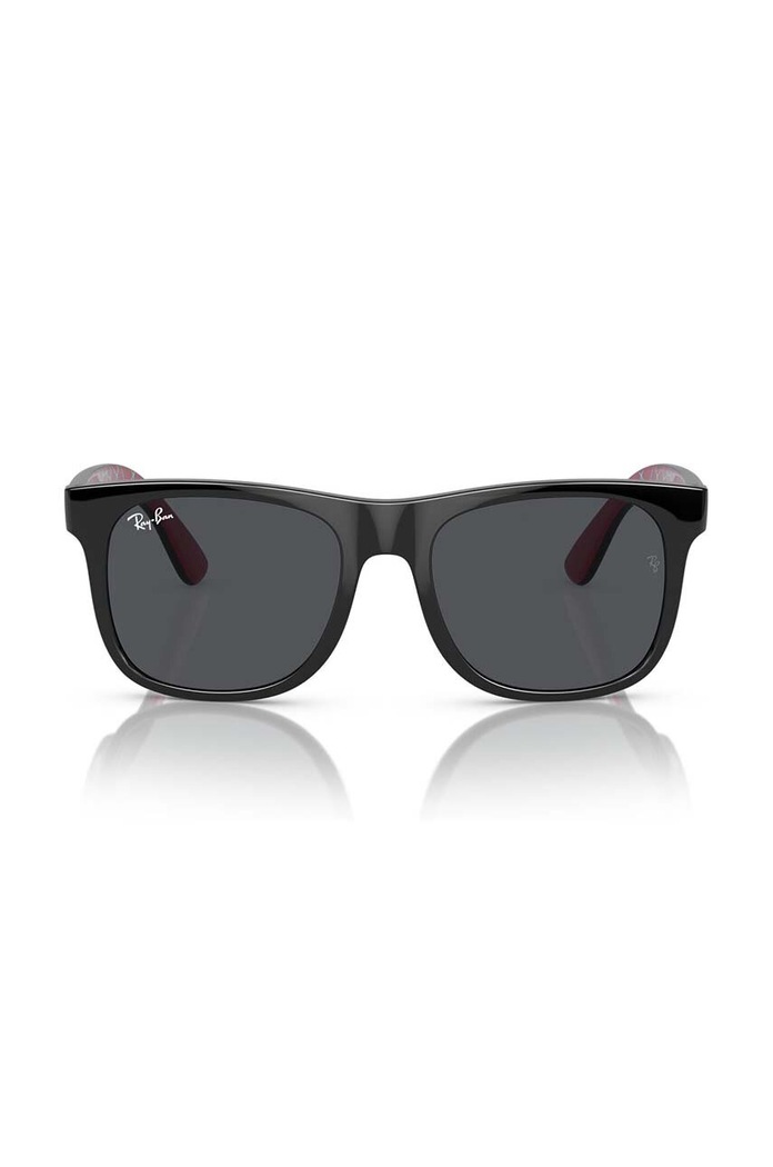 Ray-Ban okulary przeciwsłoneczne dziecięce JUNIOR JUSTIN 0RJ9069S.B czarny AA00