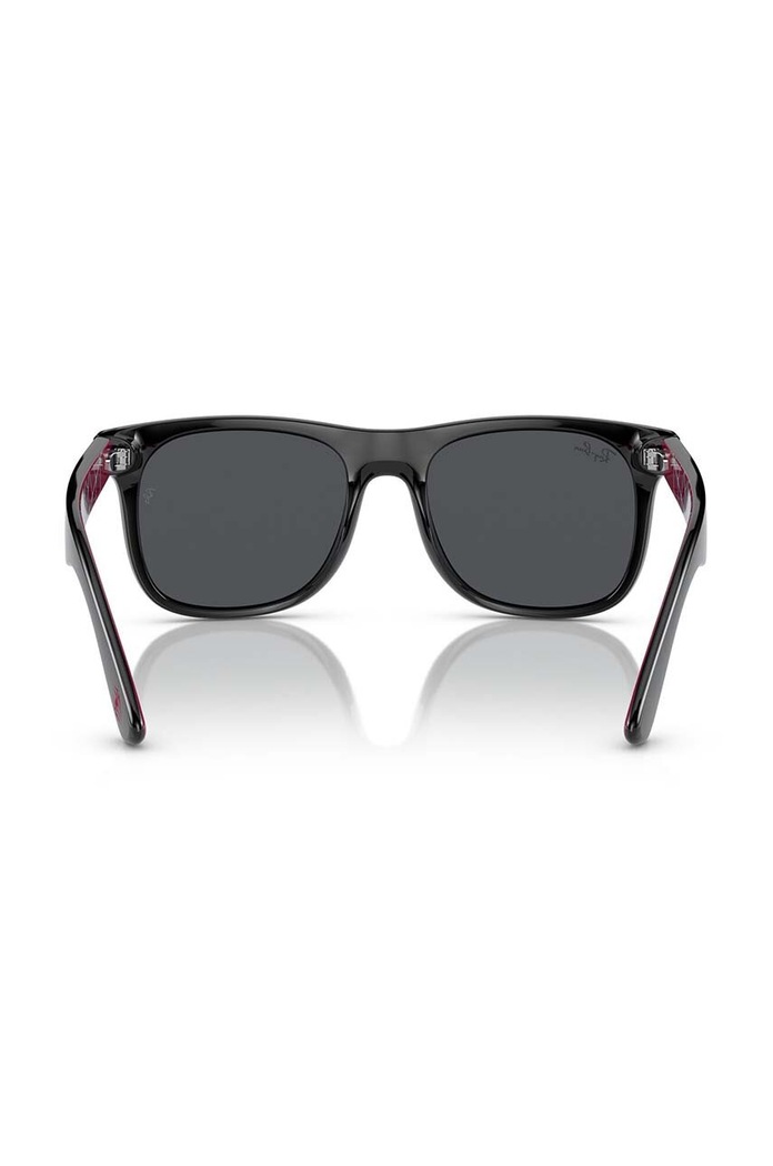 Ray-Ban okulary przeciwsłoneczne dziecięce JUNIOR JUSTIN czarny 0RJ9069S.B