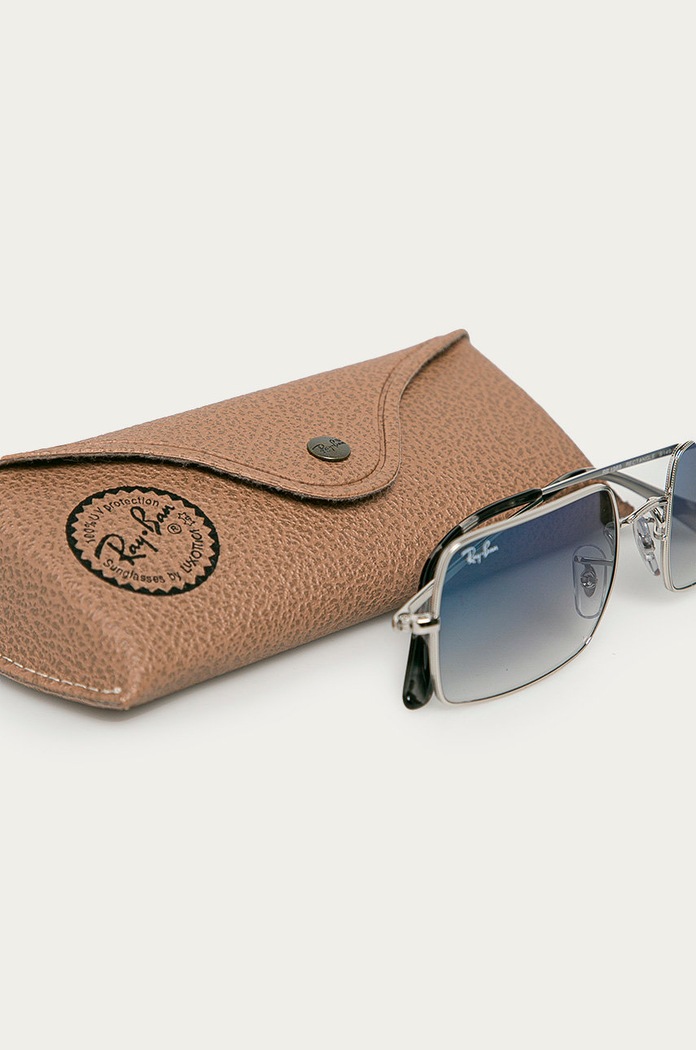 Ray-Ban - Okulary RECTANGLE 0RB1969 0RB1969 srebrny