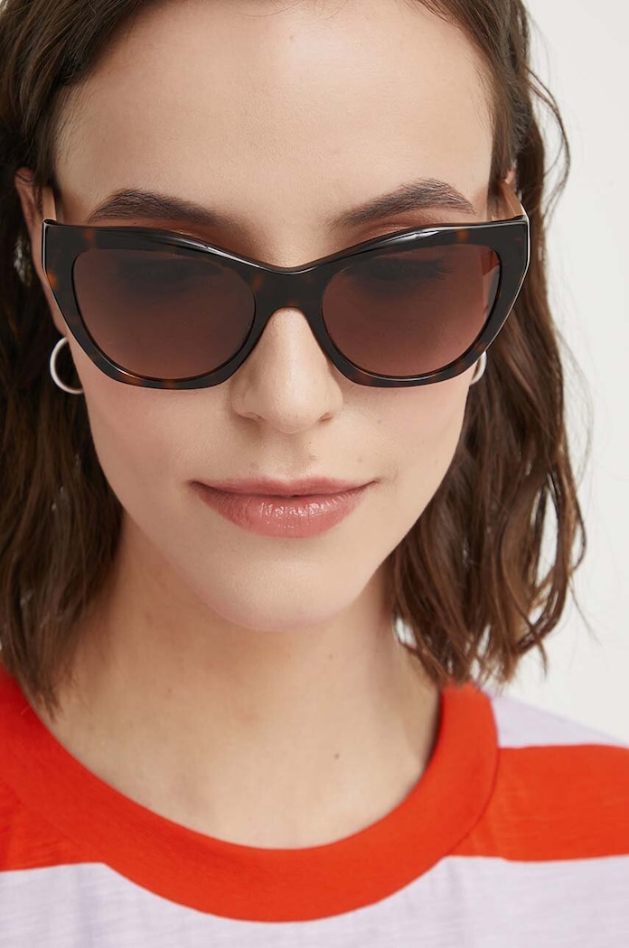 Emporio Armani okulary przeciwsłoneczne 0EA4176 brązowy AA00