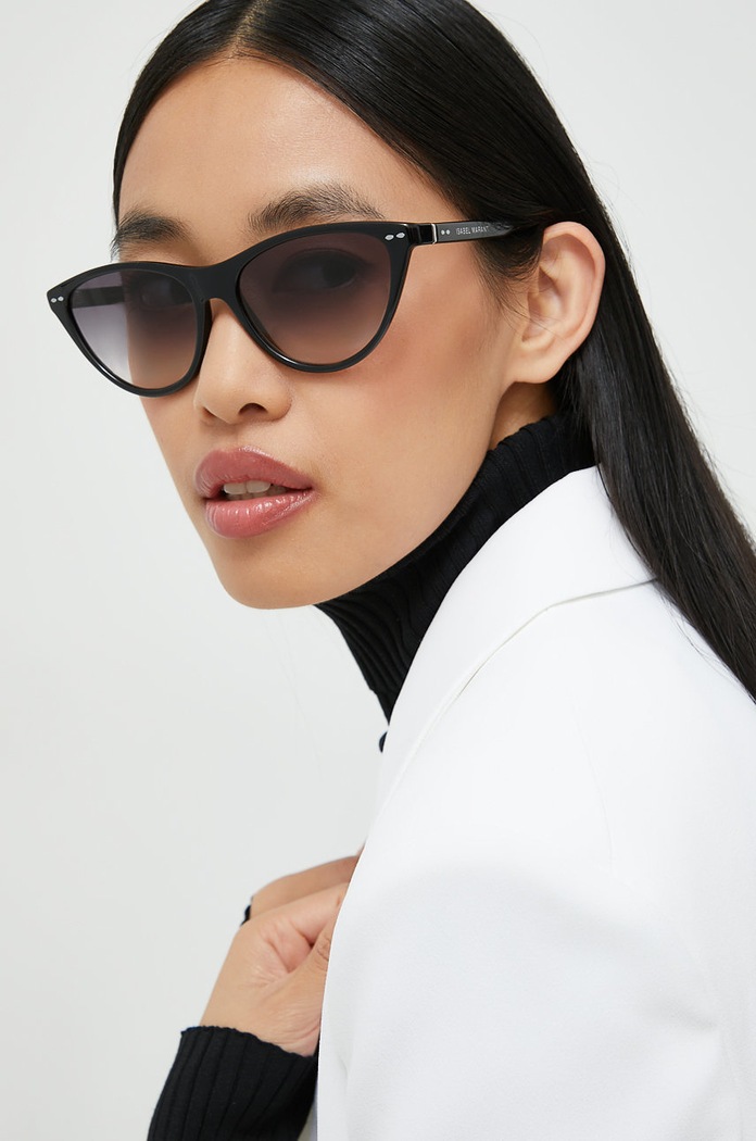 Isabel Marant okulary przeciwsłoneczne jednolita czarny IM.0079/S