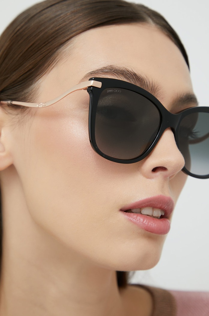 Jimmy Choo okulary przeciwsłoneczne STEFF/S czarny AA00