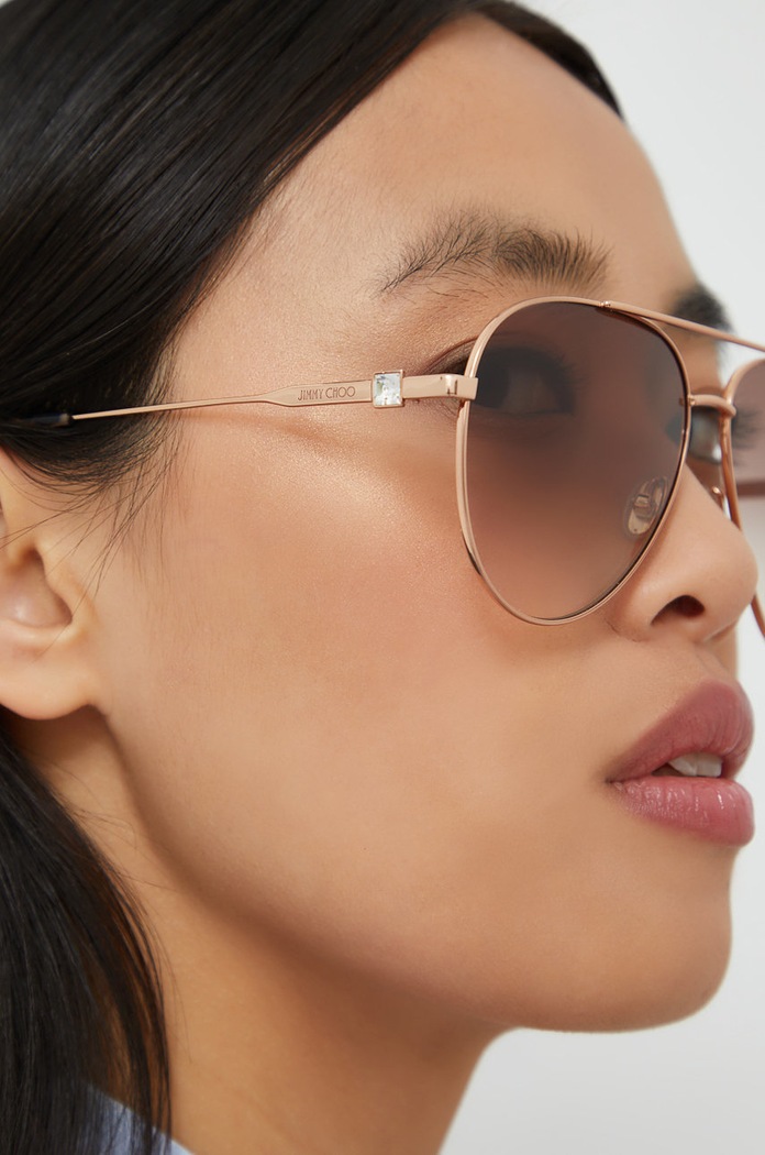 Akcesoria Jimmy Choo okulary przeciwsłoneczne OLLY/S złoty