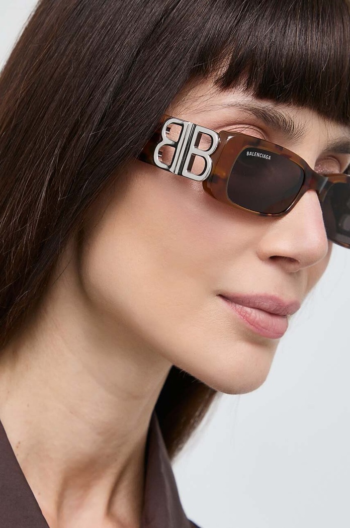 Balenciaga Okulary przeciwsłoneczne brązowy BB0096S