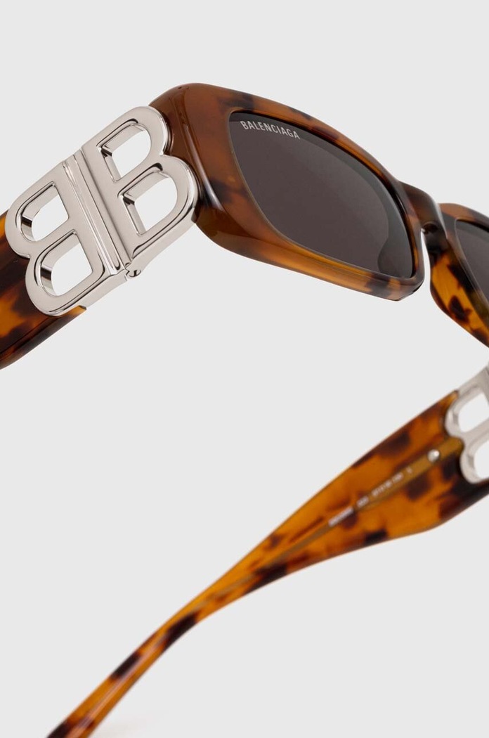 Okulary przeciwsłoneczne Balenciaga BB0096S brązowy