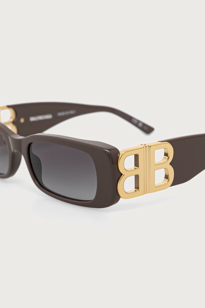 Akcesoria Balenciaga Okulary przeciwsłoneczne damskie BB0096S brązowy