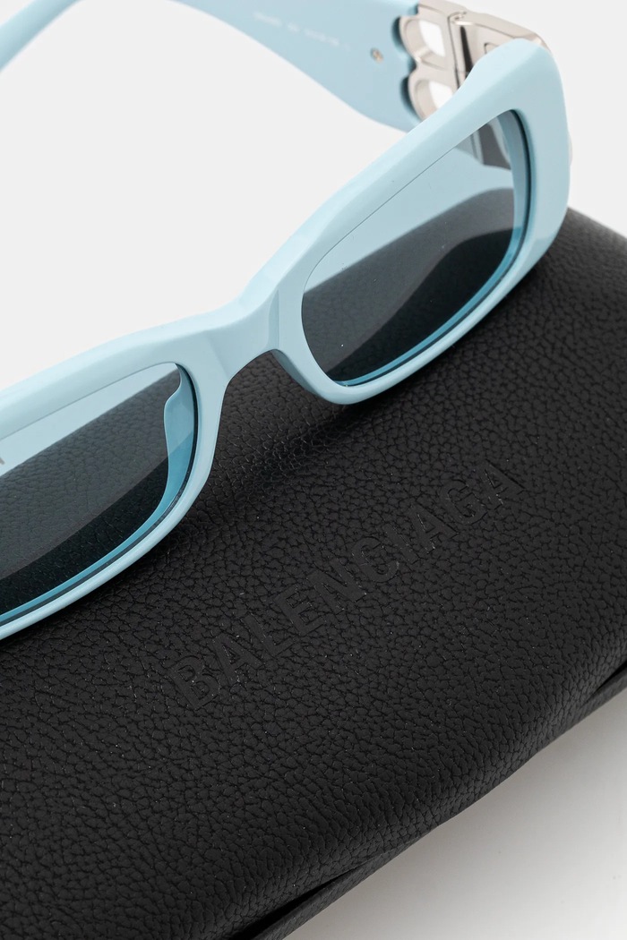 Balenciaga okulary przeciwsłoneczne srebrny BB0096S