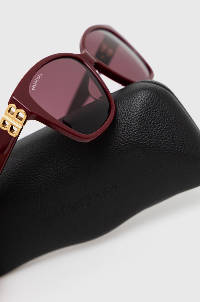 Okulary przeciwsłoneczne Balenciaga fioletowy BB0135SA